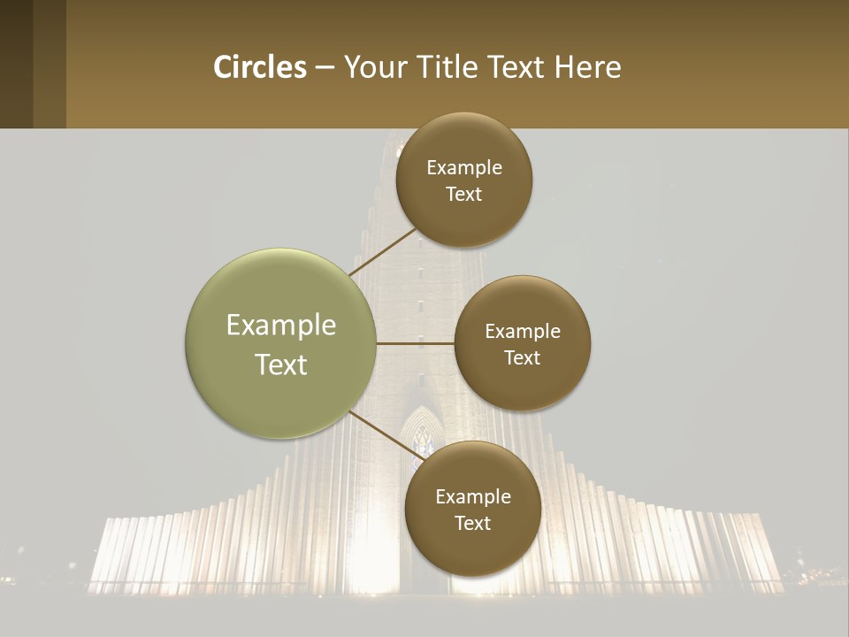 A Very Tall Building With A Clock At The Top PowerPoint Template