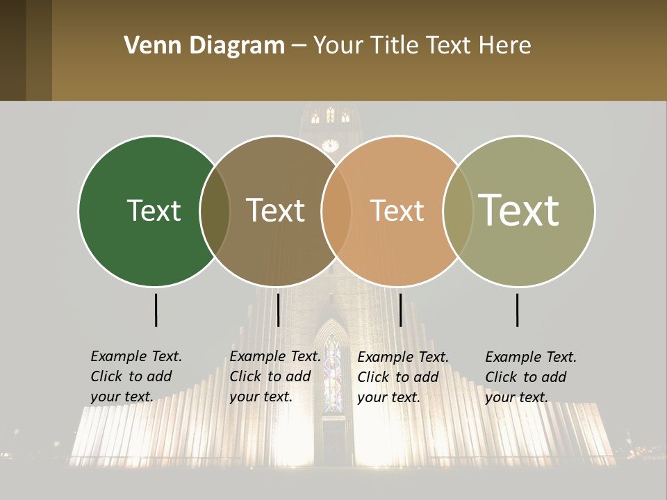 A Very Tall Building With A Clock At The Top PowerPoint Template