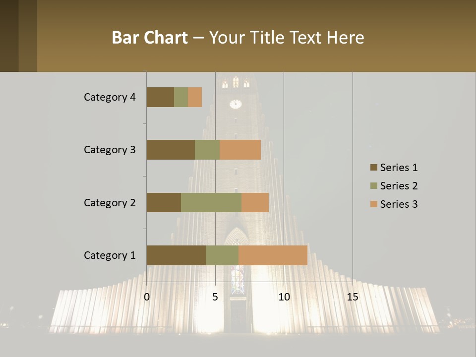 A Very Tall Building With A Clock At The Top PowerPoint Template