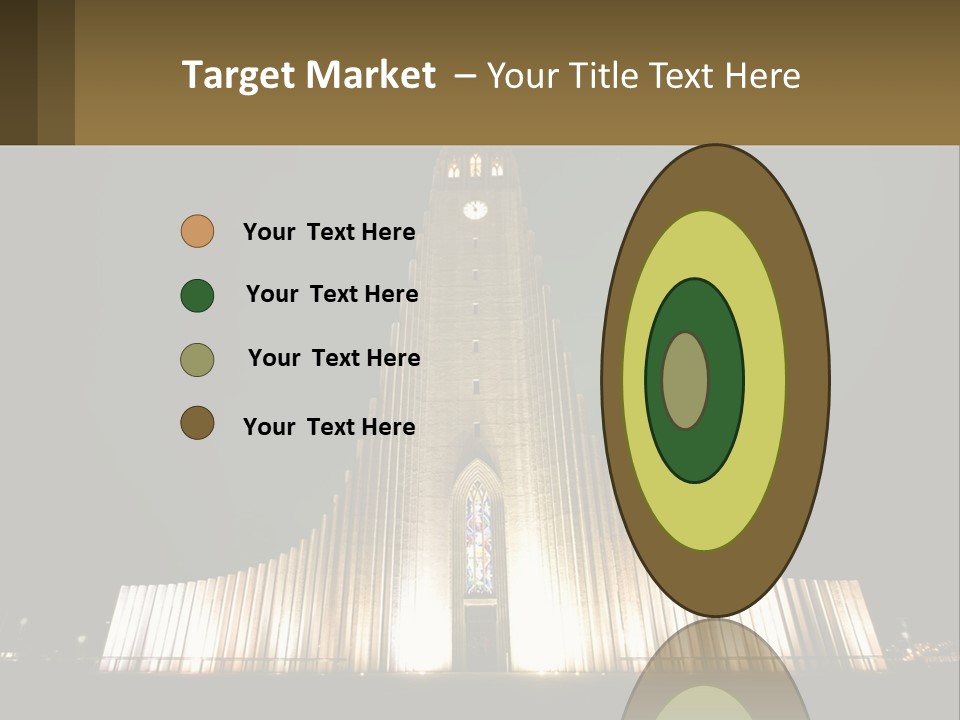 A Very Tall Building With A Clock At The Top PowerPoint Template