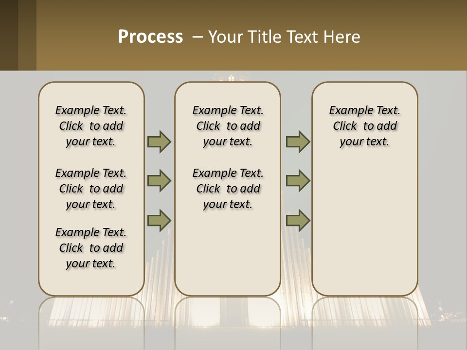 A Very Tall Building With A Clock At The Top PowerPoint Template