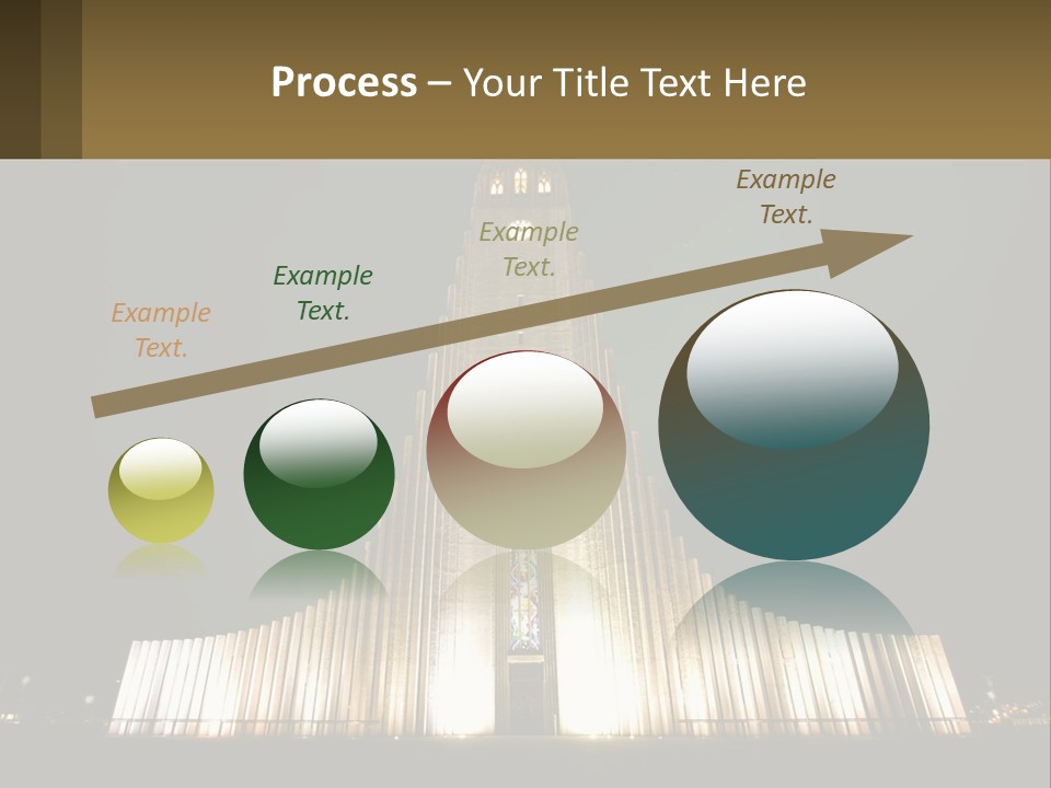 A Very Tall Building With A Clock At The Top PowerPoint Template