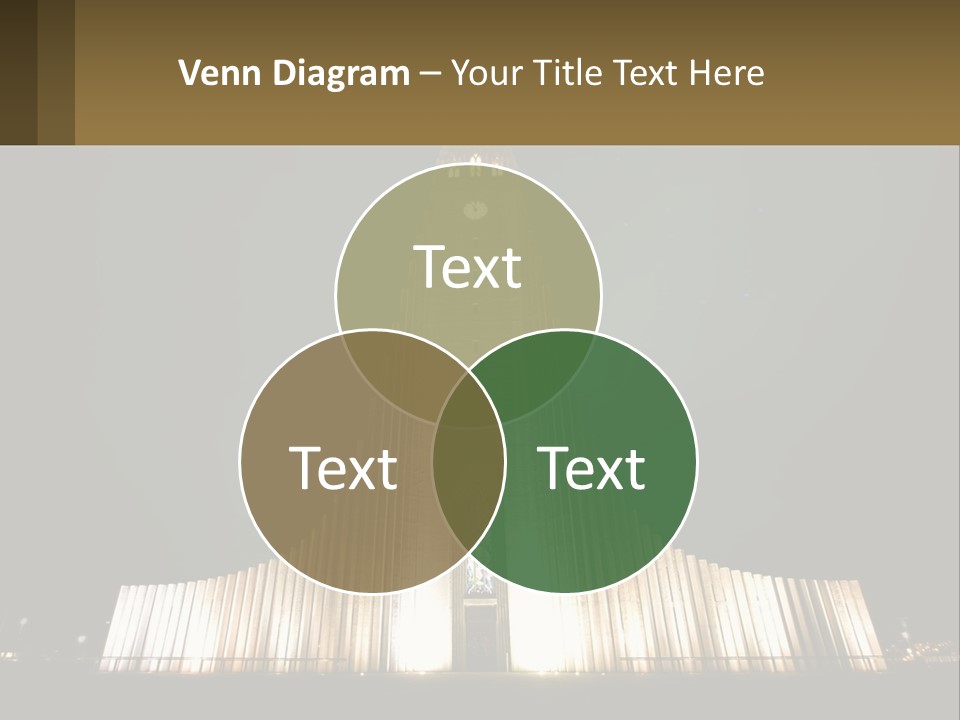 A Very Tall Building With A Clock At The Top PowerPoint Template