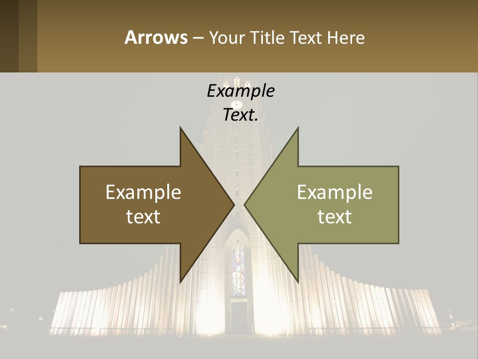 A Very Tall Building With A Clock At The Top PowerPoint Template
