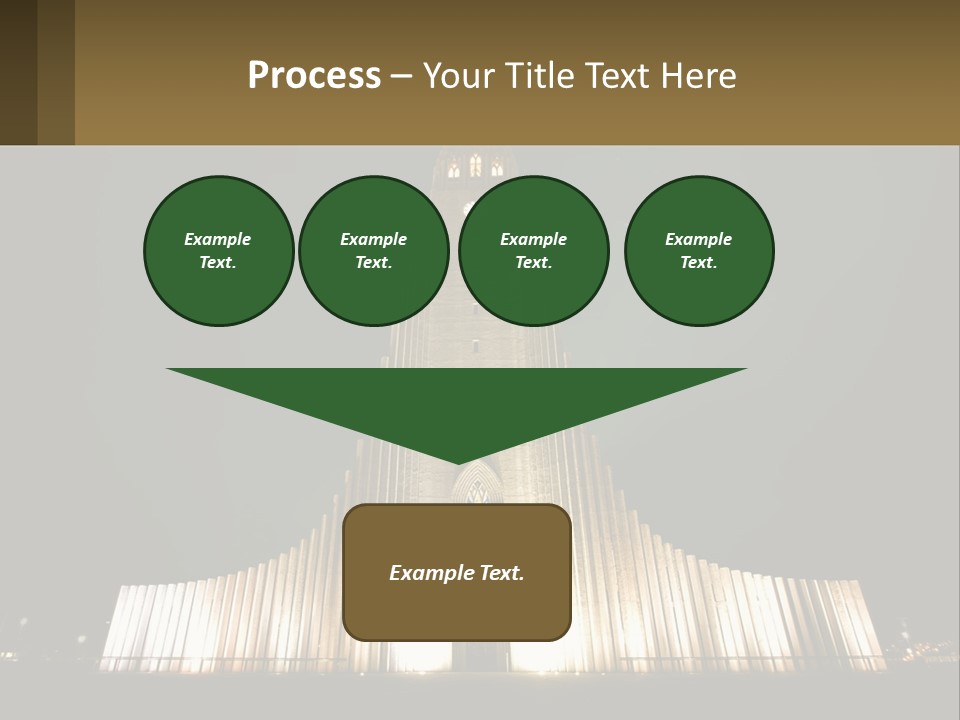A Very Tall Building With A Clock At The Top PowerPoint Template