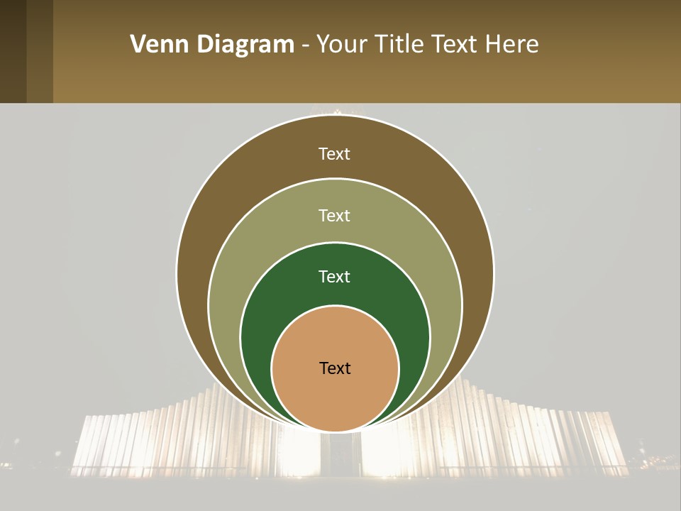 A Very Tall Building With A Clock At The Top PowerPoint Template
