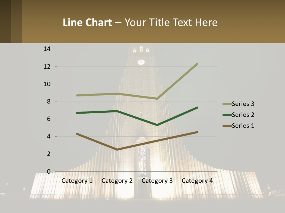 A Very Tall Building With A Clock At The Top PowerPoint Template