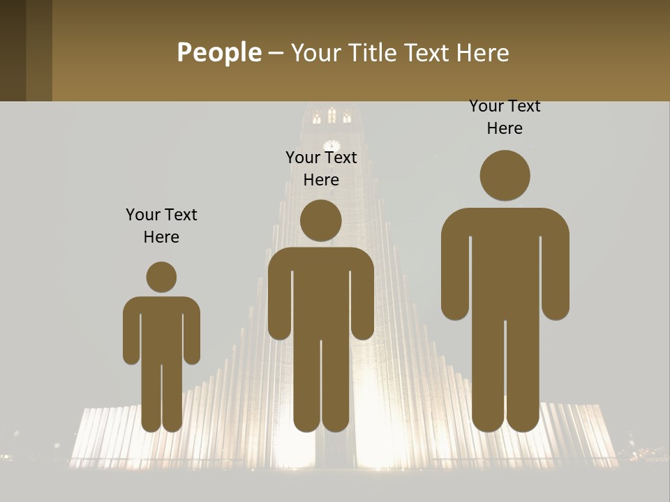 A Very Tall Building With A Clock At The Top PowerPoint Template