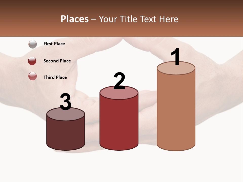 Two Hands Holding Each Other In The Shape Of A Circle PowerPoint Template