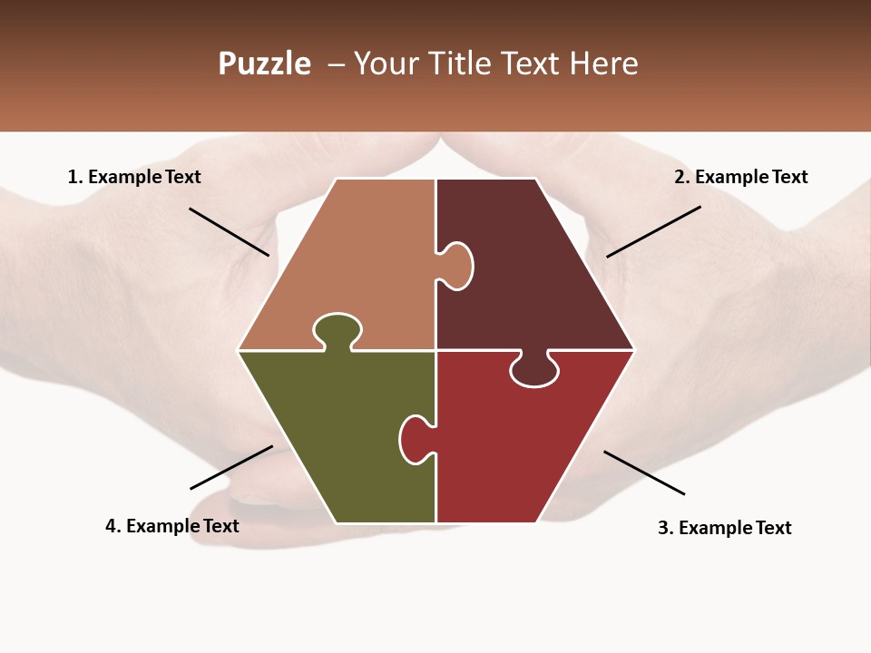 Two Hands Holding Each Other In The Shape Of A Circle PowerPoint Template