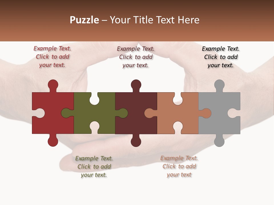 Two Hands Holding Each Other In The Shape Of A Circle PowerPoint Template