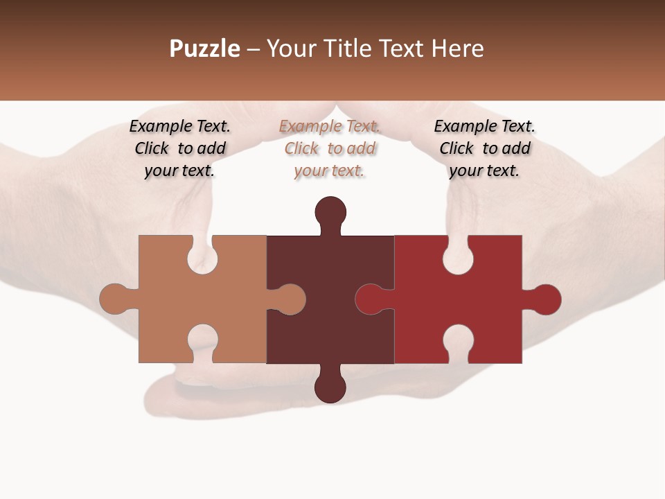 Two Hands Holding Each Other In The Shape Of A Circle PowerPoint Template