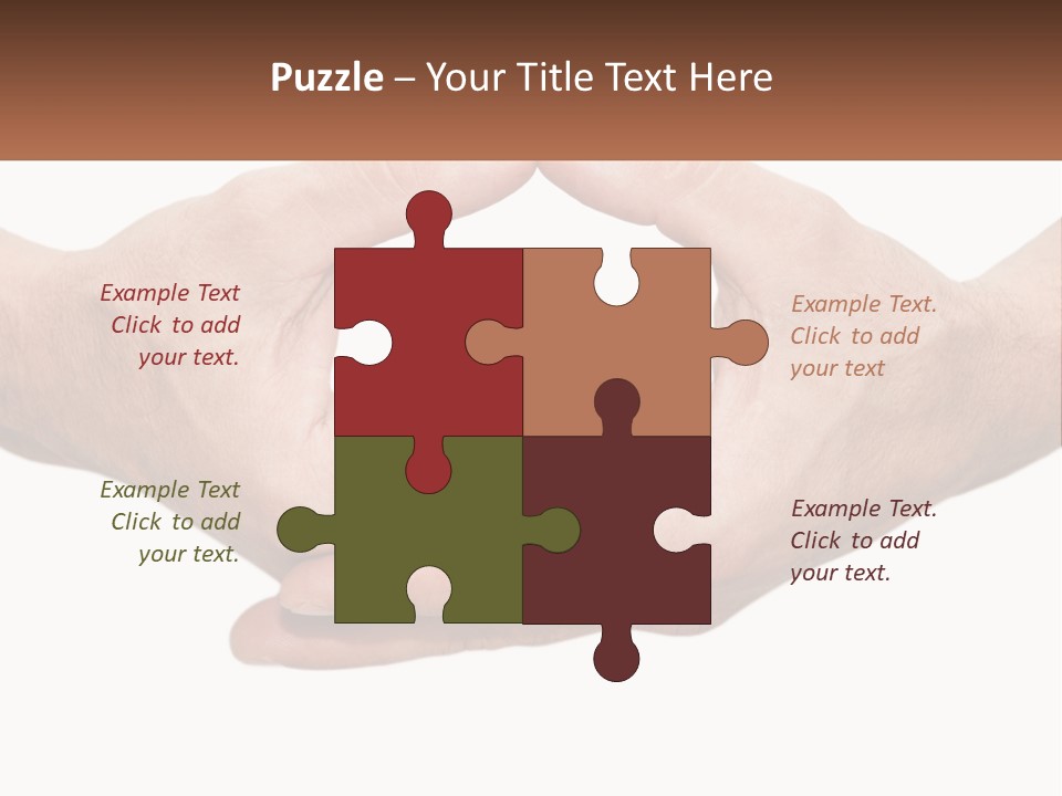 Two Hands Holding Each Other In The Shape Of A Circle PowerPoint Template