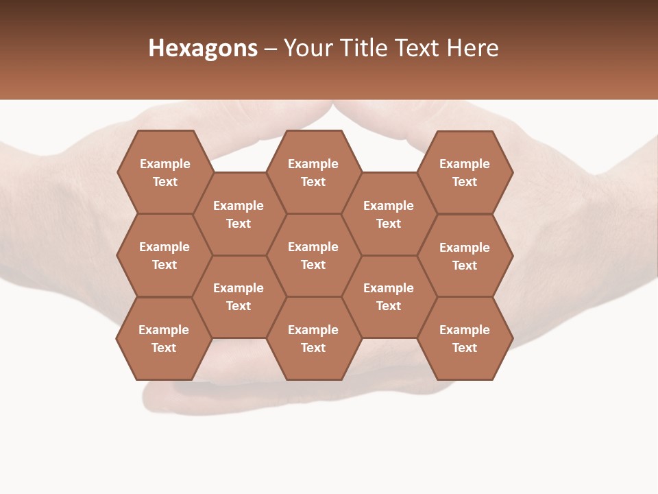 Two Hands Holding Each Other In The Shape Of A Circle PowerPoint Template