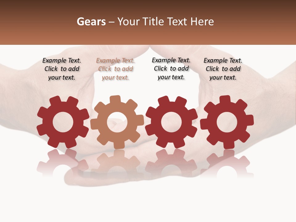 Two Hands Holding Each Other In The Shape Of A Circle PowerPoint Template