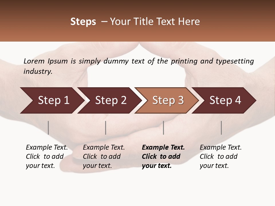 Two Hands Holding Each Other In The Shape Of A Circle PowerPoint Template