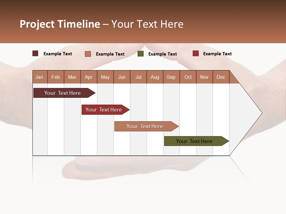 Two Hands Holding Each Other In The Shape Of A Circle PowerPoint Template