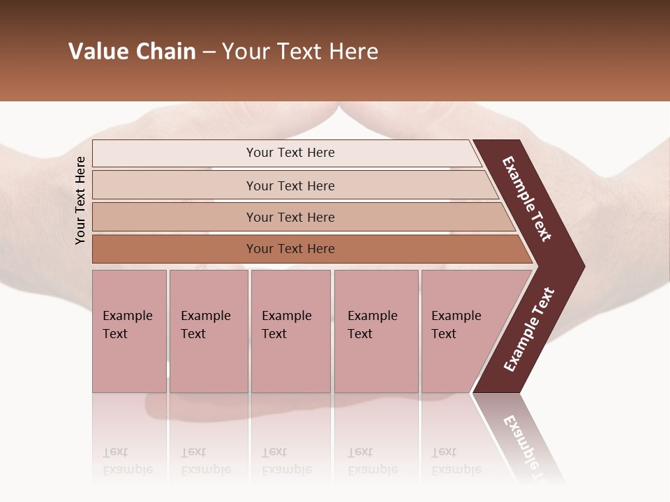 Two Hands Holding Each Other In The Shape Of A Circle PowerPoint Template