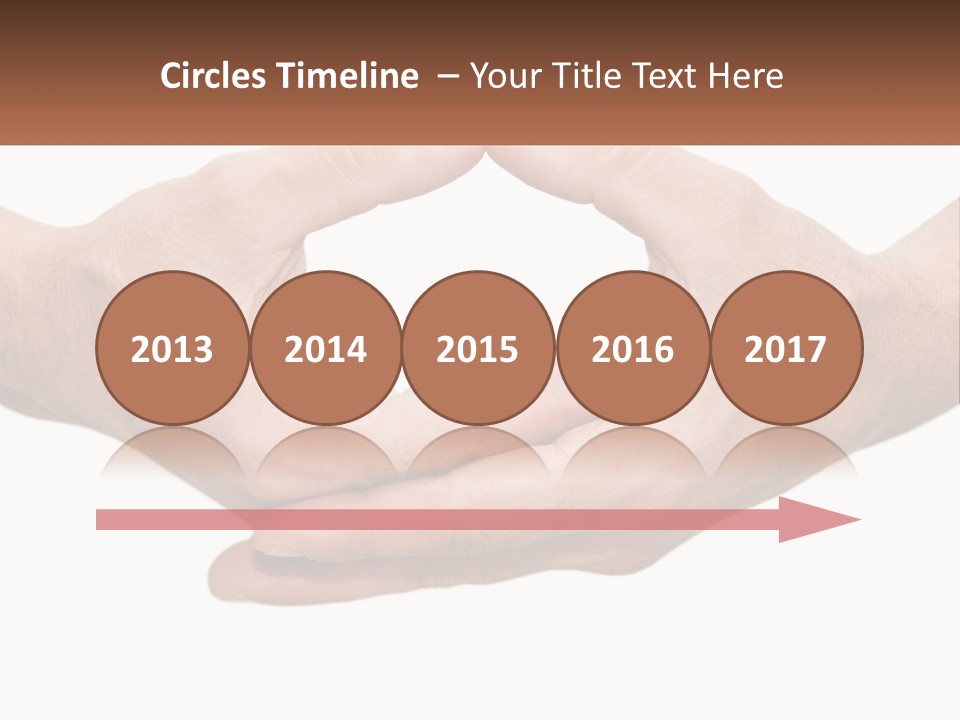 Two Hands Holding Each Other In The Shape Of A Circle PowerPoint Template