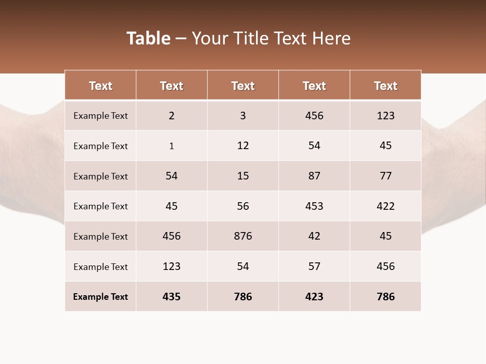 Two Hands Holding Each Other In The Shape Of A Circle PowerPoint Template