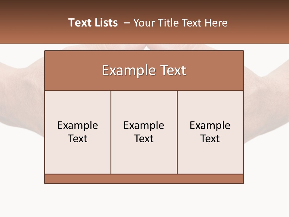Two Hands Holding Each Other In The Shape Of A Circle PowerPoint Template