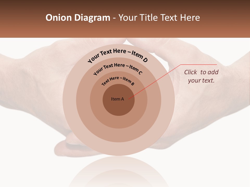 Two Hands Holding Each Other In The Shape Of A Circle PowerPoint Template