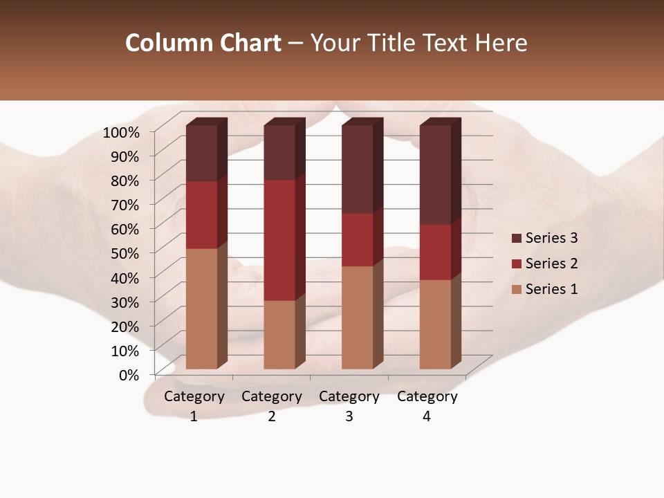 Two Hands Holding Each Other In The Shape Of A Circle PowerPoint Template