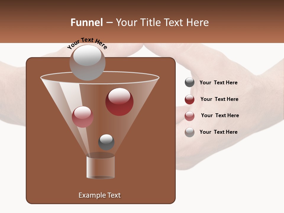 Two Hands Holding Each Other In The Shape Of A Circle PowerPoint Template