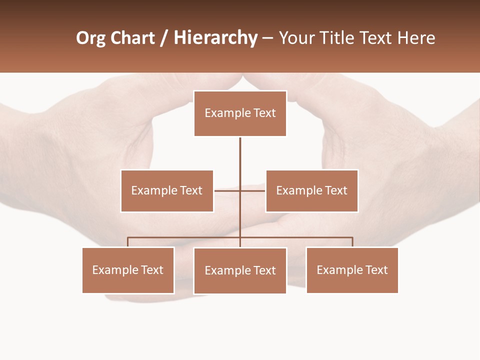 Two Hands Holding Each Other In The Shape Of A Circle PowerPoint Template