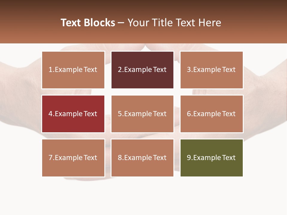 Two Hands Holding Each Other In The Shape Of A Circle PowerPoint Template