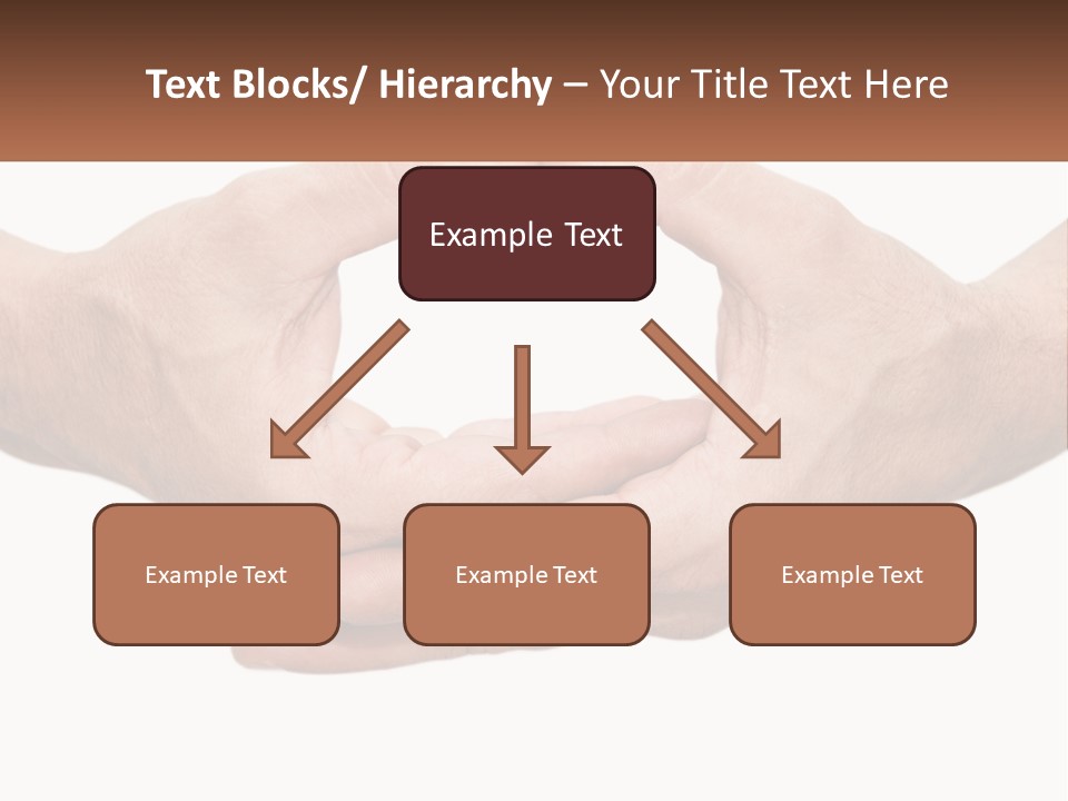 Two Hands Holding Each Other In The Shape Of A Circle PowerPoint Template