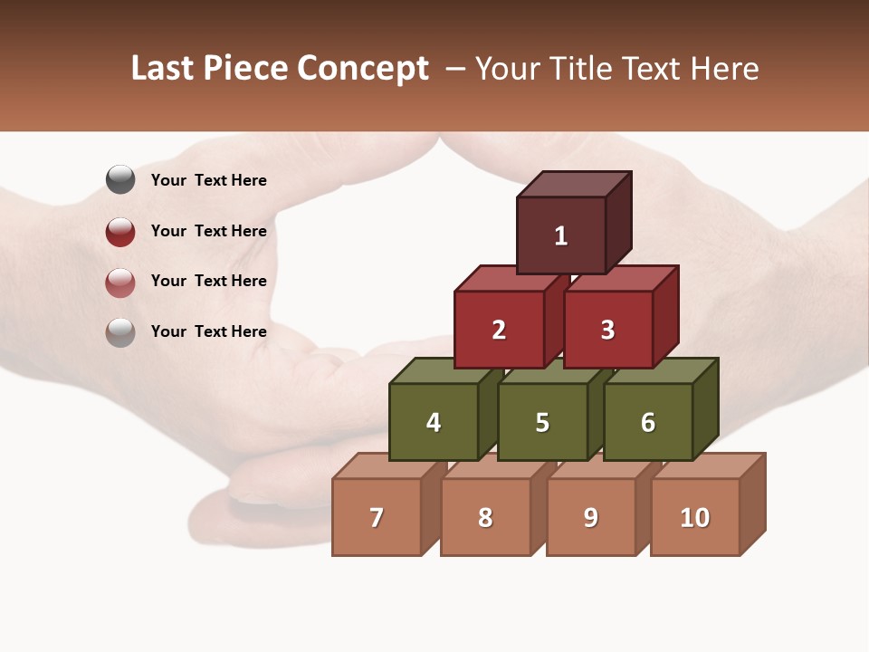 Two Hands Holding Each Other In The Shape Of A Circle PowerPoint Template