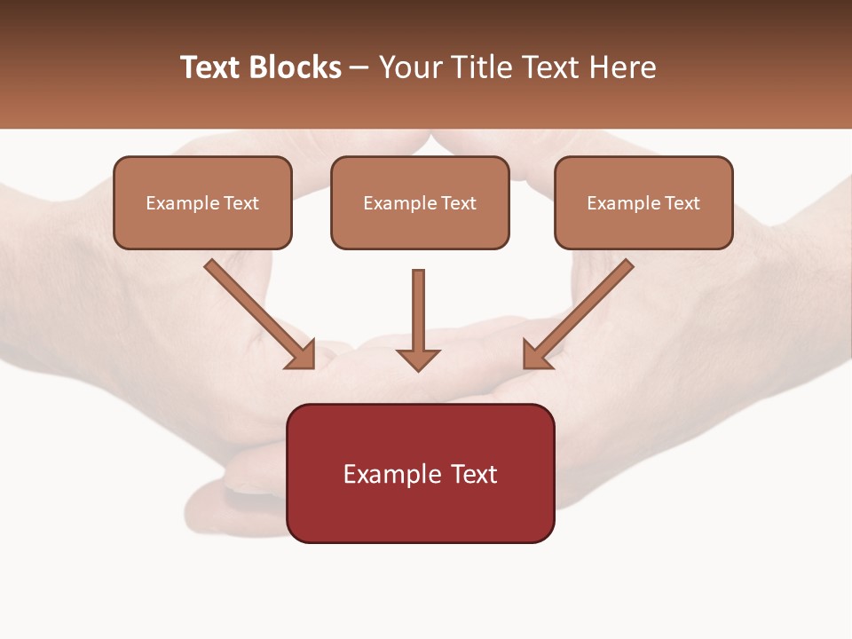 Two Hands Holding Each Other In The Shape Of A Circle PowerPoint Template