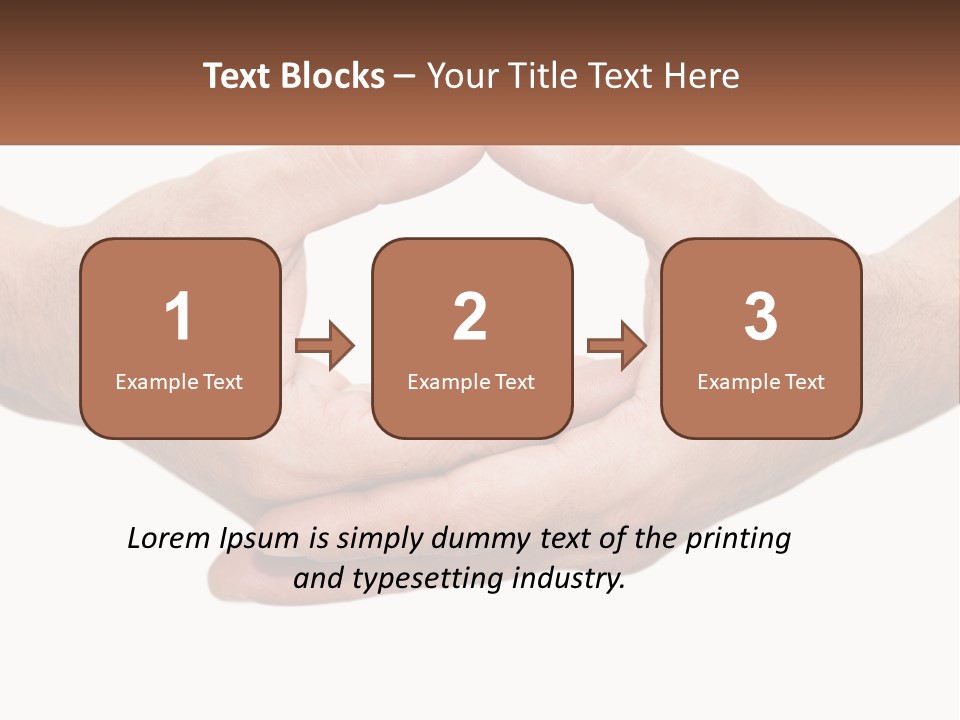 Two Hands Holding Each Other In The Shape Of A Circle PowerPoint Template
