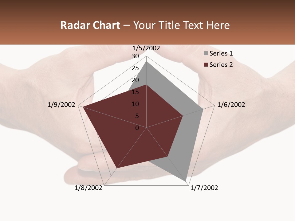 Two Hands Holding Each Other In The Shape Of A Circle PowerPoint Template