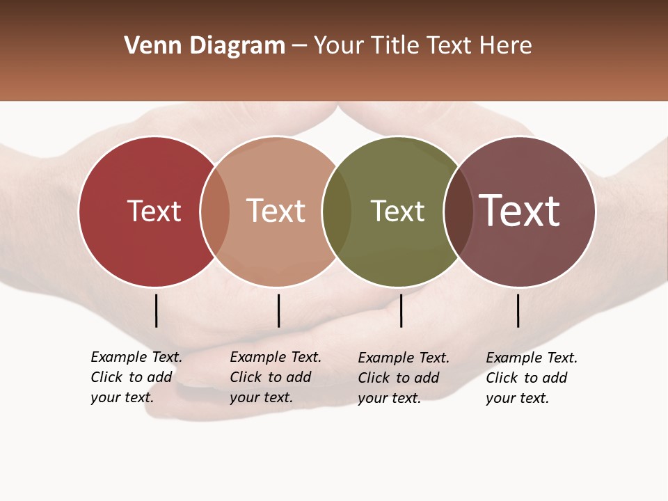 Two Hands Holding Each Other In The Shape Of A Circle PowerPoint Template