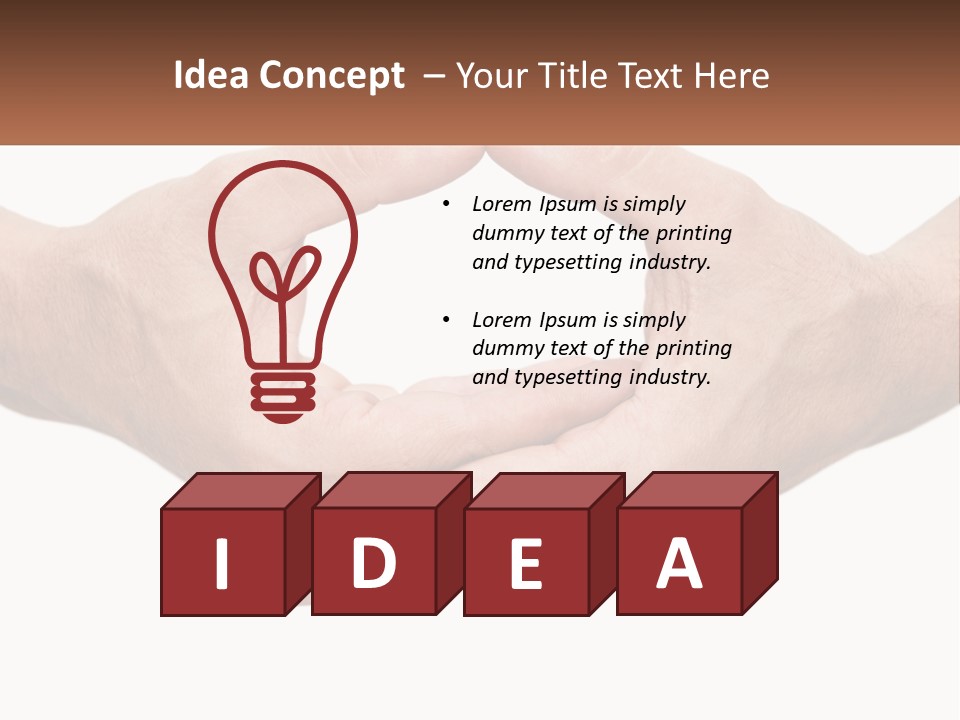 Two Hands Holding Each Other In The Shape Of A Circle PowerPoint Template