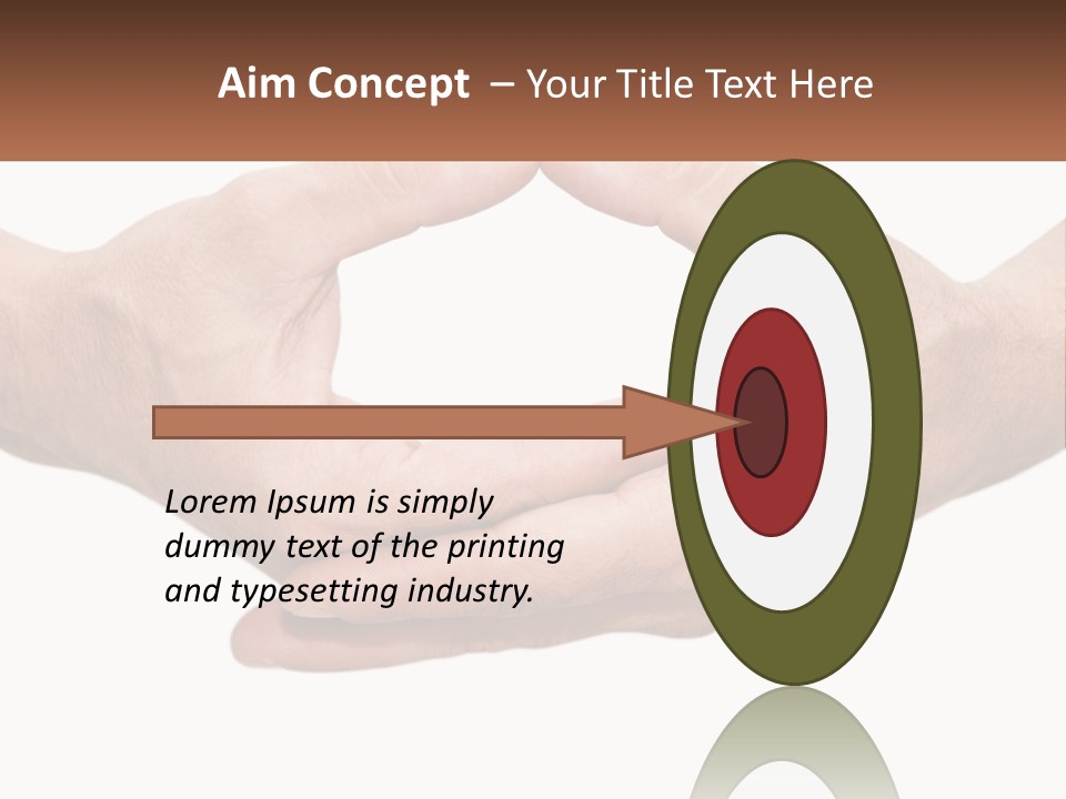 Two Hands Holding Each Other In The Shape Of A Circle PowerPoint Template