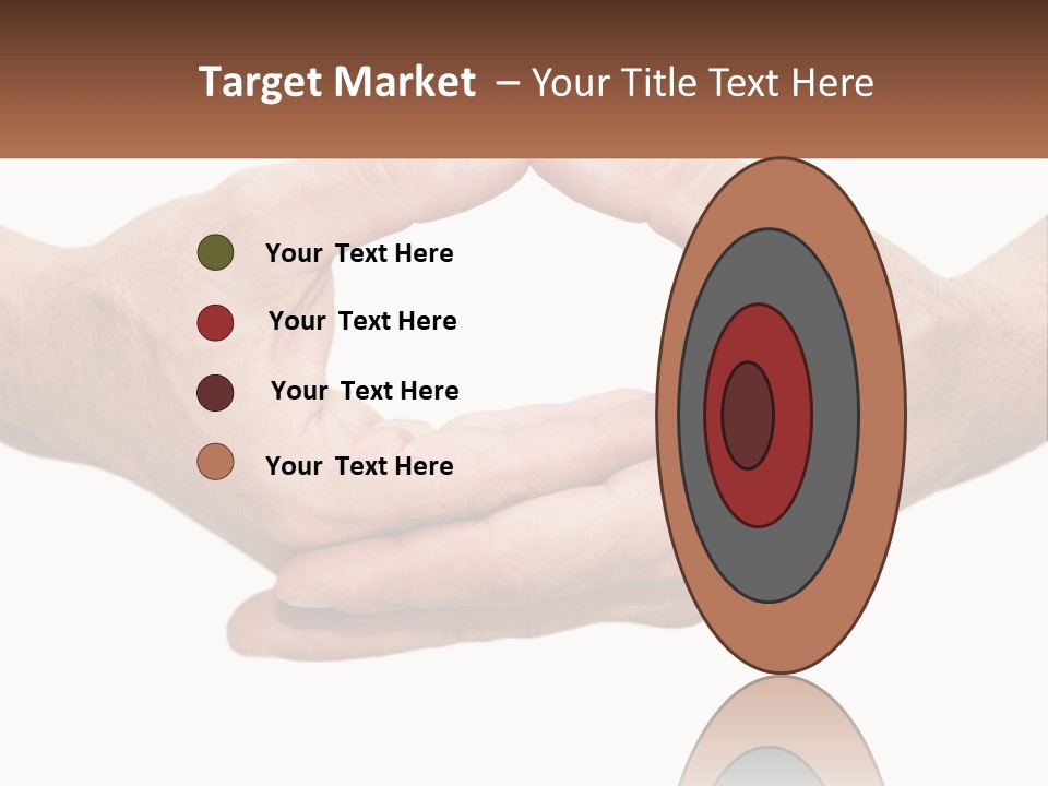 Two Hands Holding Each Other In The Shape Of A Circle PowerPoint Template