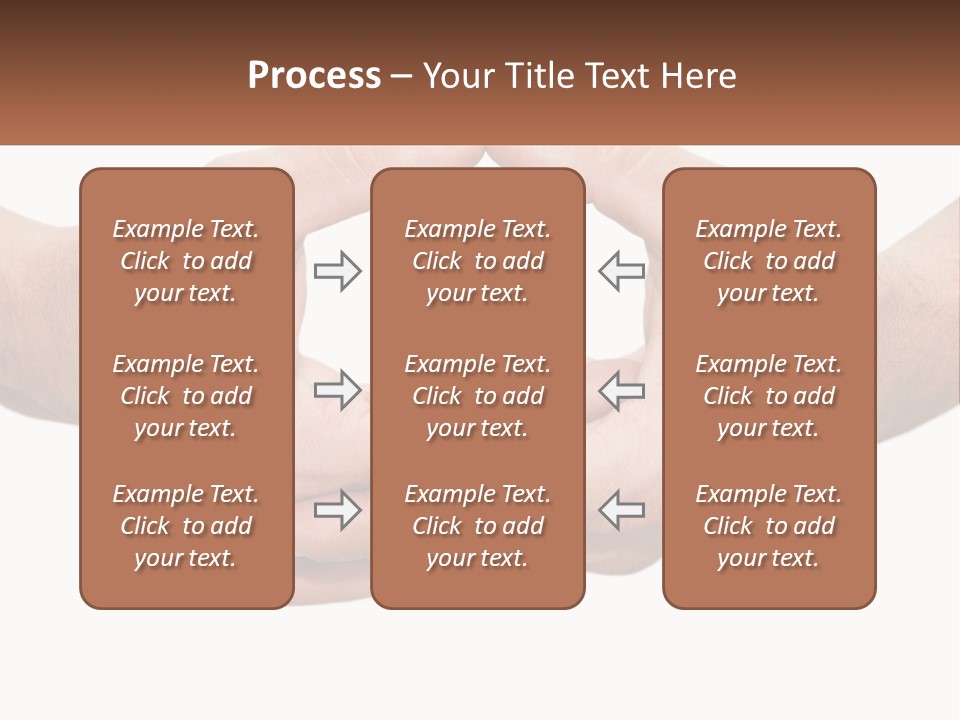 Two Hands Holding Each Other In The Shape Of A Circle PowerPoint Template