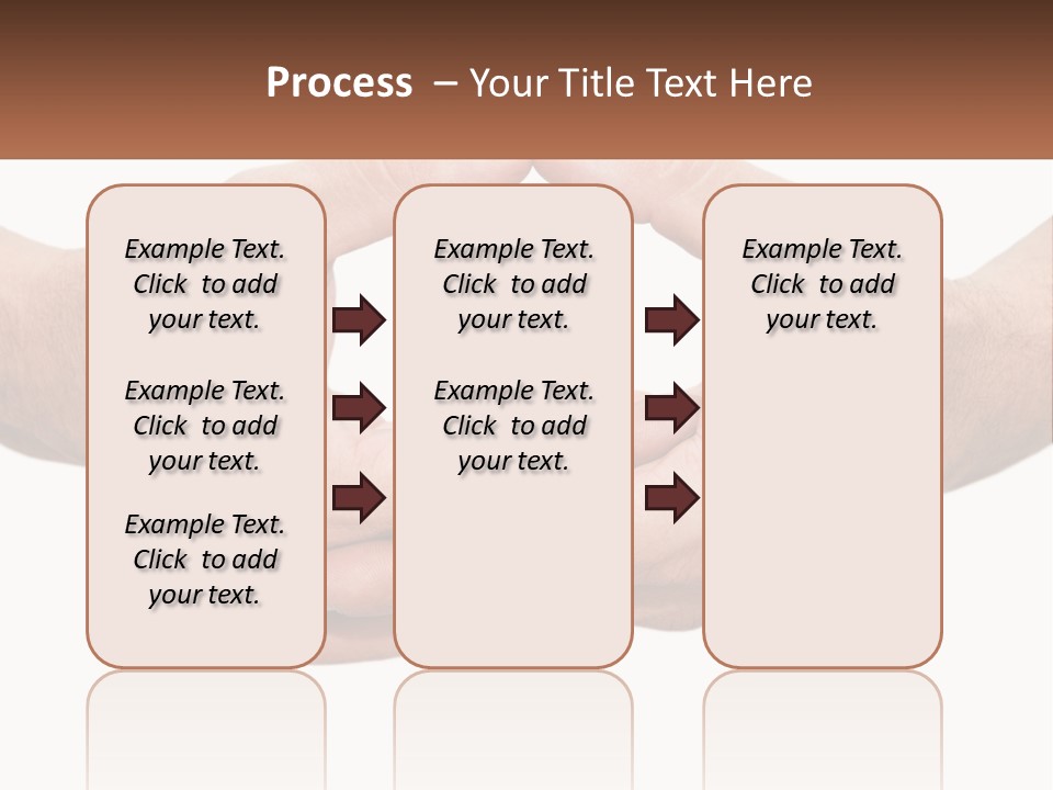 Two Hands Holding Each Other In The Shape Of A Circle PowerPoint Template