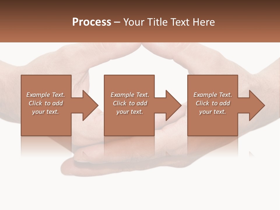 Two Hands Holding Each Other In The Shape Of A Circle PowerPoint Template