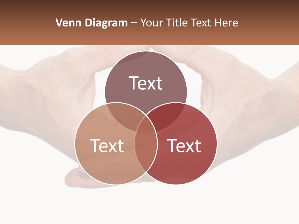 Two Hands Holding Each Other In The Shape Of A Circle PowerPoint Template
