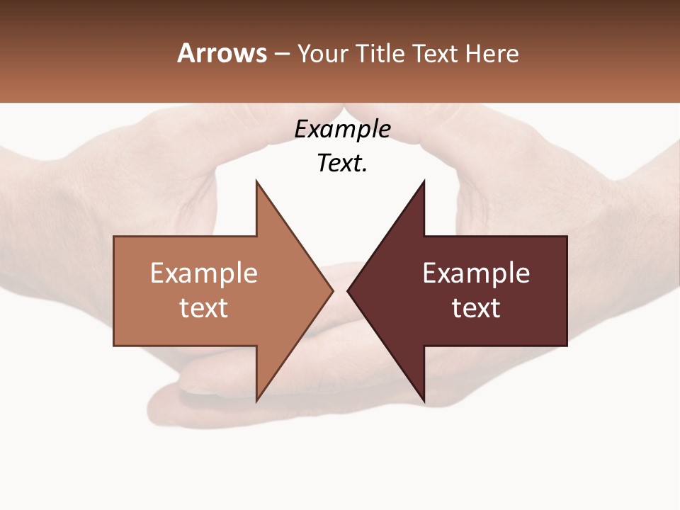 Two Hands Holding Each Other In The Shape Of A Circle PowerPoint Template