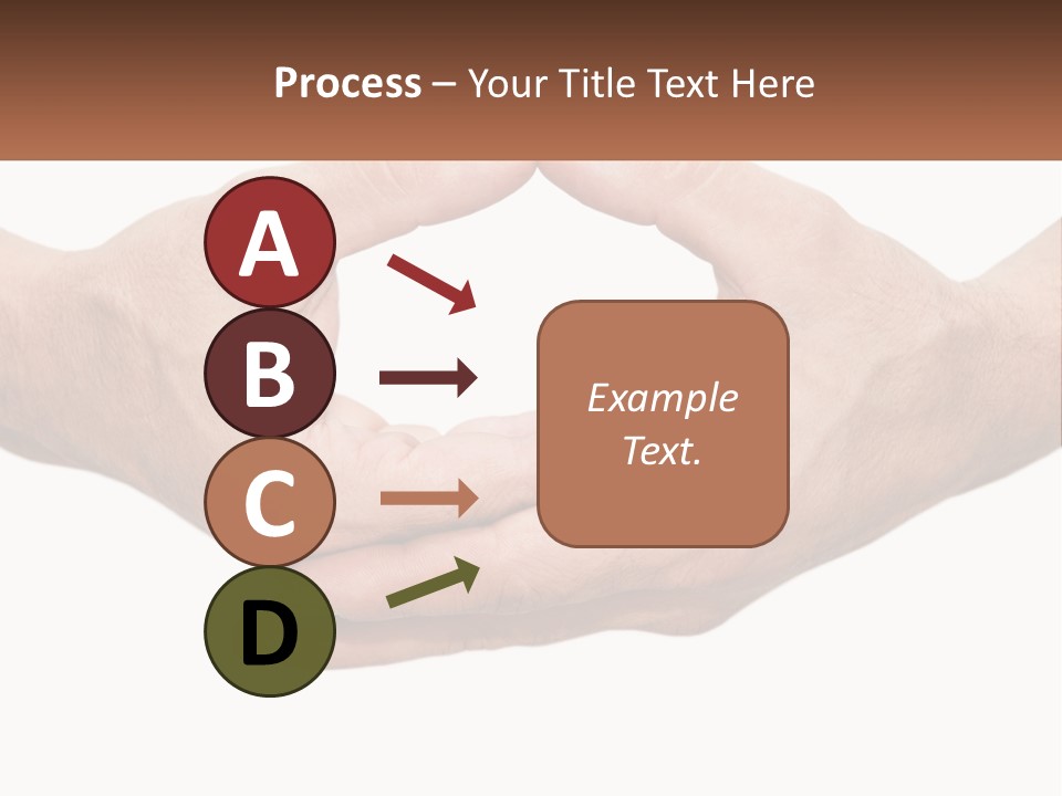 Two Hands Holding Each Other In The Shape Of A Circle PowerPoint Template