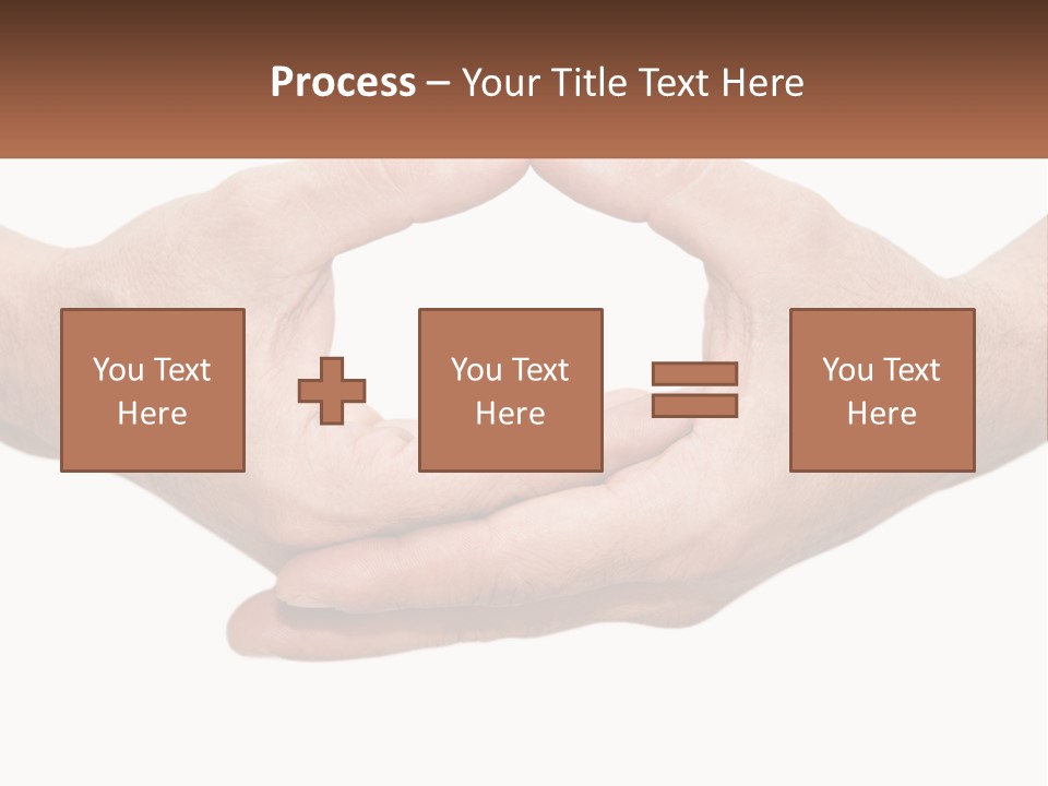 Two Hands Holding Each Other In The Shape Of A Circle PowerPoint Template