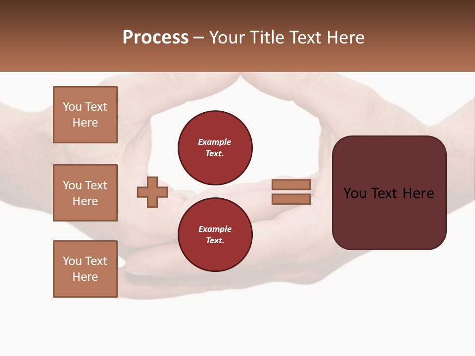 Two Hands Holding Each Other In The Shape Of A Circle PowerPoint Template
