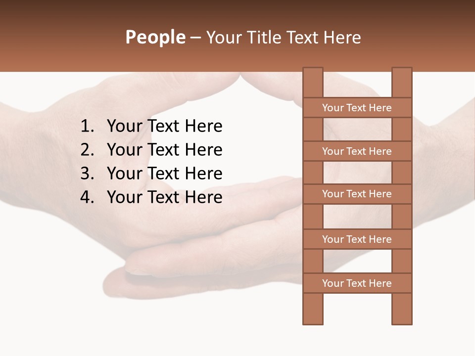 Two Hands Holding Each Other In The Shape Of A Circle PowerPoint Template