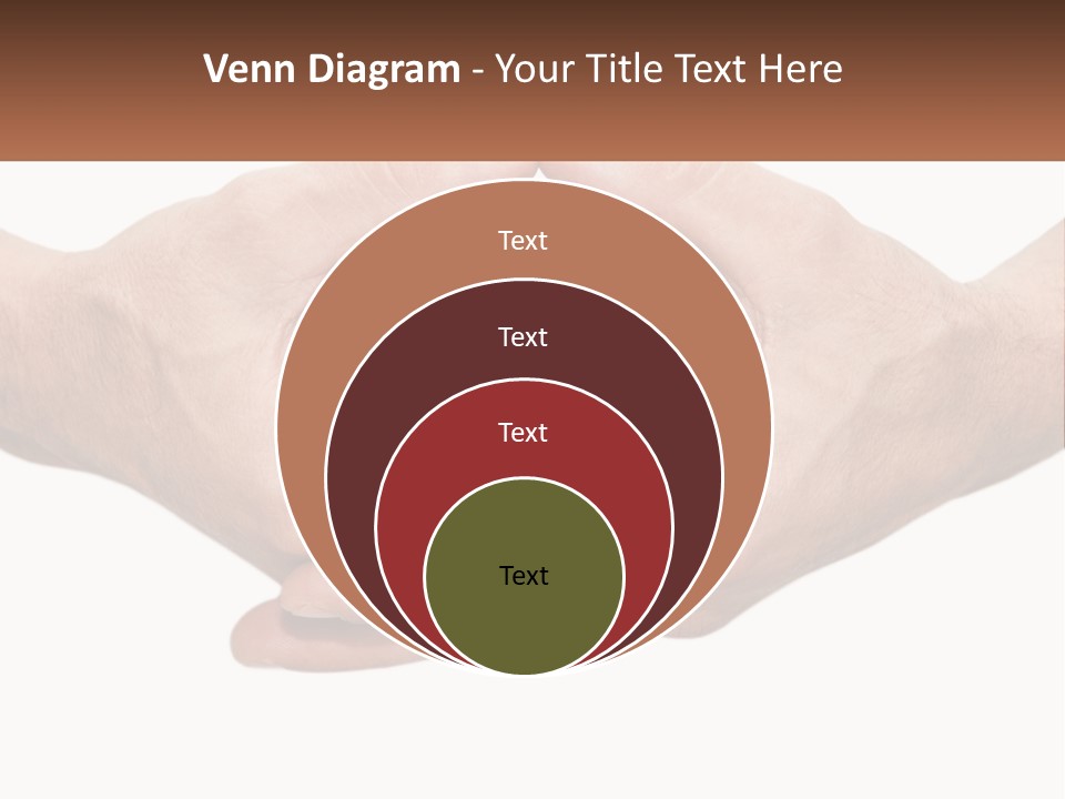 Two Hands Holding Each Other In The Shape Of A Circle PowerPoint Template