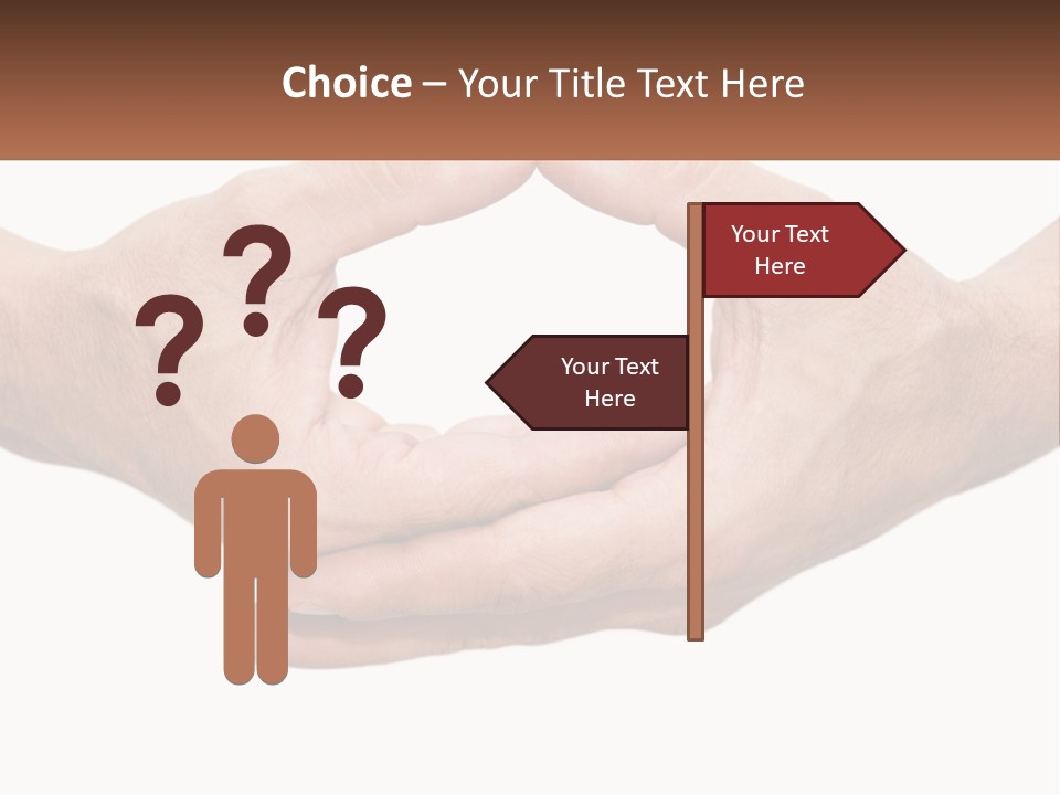 Two Hands Holding Each Other In The Shape Of A Circle PowerPoint Template